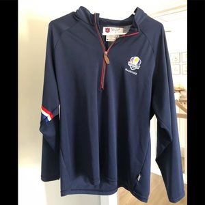 Iliac golf 1/4 zip pullover Ryder Cup 2016 Hazeltine blue Size Medium